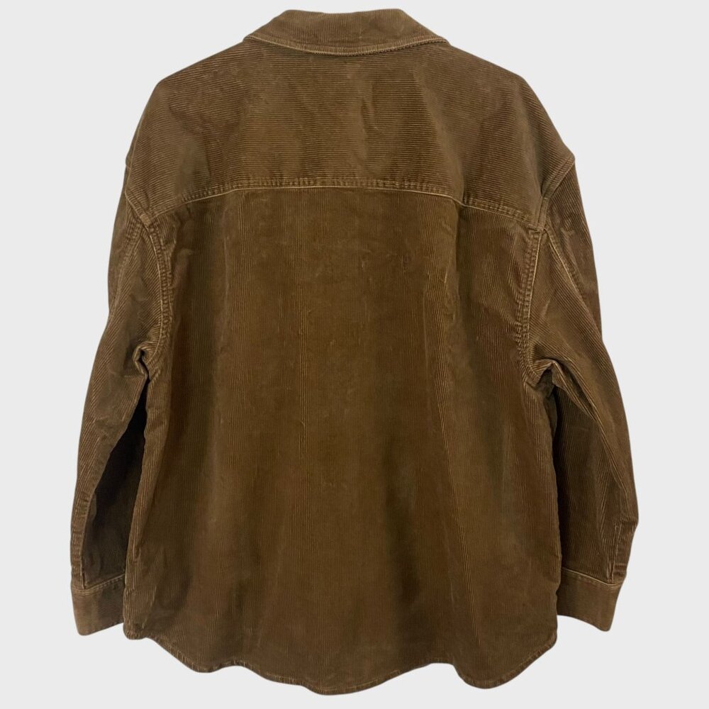 Banana Republic Corduroy Shirt Jacket Women's Large Pockets Button-Front L/S New - Picture 4 of 14